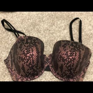 Pink Snakeskin Victoria Secret Bra 32DDD